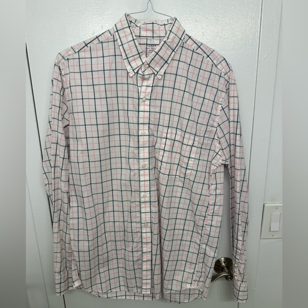 JCrew Lightweight Large Slim Button Down